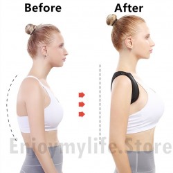 Adjustable Upper Back Brace Posture Corrector for Men and Women Adjustable Upper Back Brace Posture Corrector for Men and Women