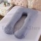 U Shaped Pregnancy Body Pillow with Zipper Removable Cover