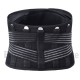 Dual Adjustable Straps Stabilizing Lower Back Brace Lumbar Support Belt Breathable Mesh Panels with 5 Steel Panel