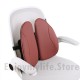 Adjustable Breathable PU Leather Lumbar Support Back Rest for Multi-use