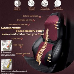 Memory Foam Lumbar Support Pillow with Neck Pillow Set Memory Foam Lumbar Support Pillow with Neck Pillow Set