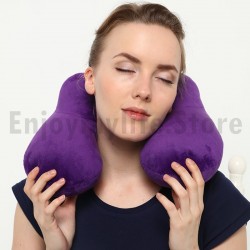 U Shape Inflatable Travel Pillow With Breathable Cove Neck Pillow U Shape Inflatable Travel Pillow With Breathable Cove Neck Pillow