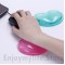 Multi-color Silicone Gel Translucent Heart-shaped Ergonomic Design Mouse Pad Wrist Rest Pillow